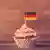 Kuchen mit Deutschlandfahne