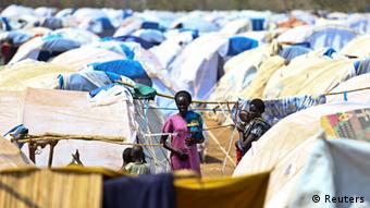 Tents in a refugee camp in the Adjumani district of northwestern Uganda (Photo: REUTERS/Edward Echwalu)