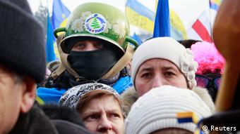 Demonstranten in Kiew am 19.01.2014 (Foto: REUTERS/Gleb Garanich)