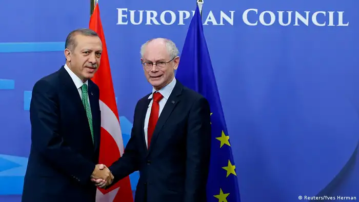 Besuch des türkischen Premiers Tahib Erdogan bei der EU-Kommission (Reuters/Yves Herman)