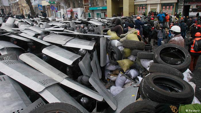 Demonstration und Proteste in Kiew 22.01.2014 