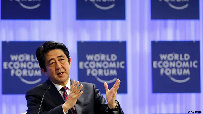 Schweiz Japan World Economic Forum 2014 Shinzo Abe (Reuters)