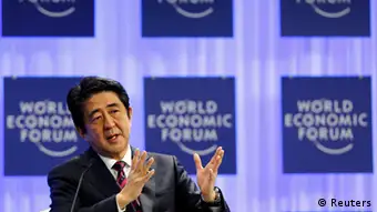 Schweiz Japan World Economic Forum 2014 Shinzo Abe