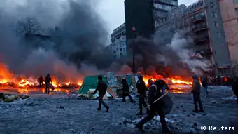 Demonstration und Proteste in Kiew 23.01.2014