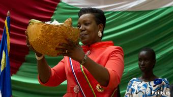 Zentralafrikanische Republik Interimspräsidentin Catherine Samba-Panza 23.01.2014 Foto: REUTERS/Siegfried Modola