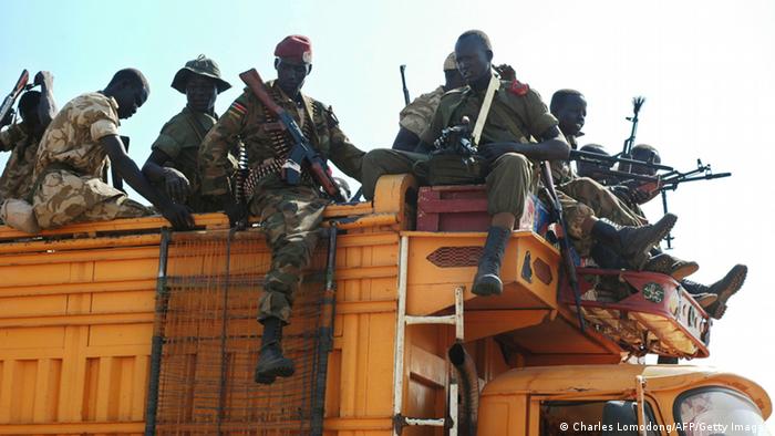 Südsudan Soldaten 14.01.2014 in Juba
