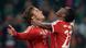 Bayern players celebrate a goal Bayern players celebrate a goal