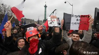 Protest Hollande Frankreich