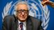 Lakhdar Brahimi 26.01.2014 - UN-Arab League envoy for Syria Lakhdar Brahimi attends a press conference at the United Nations Offices in Geneva on January 26, 2014. Syria's regime and opposition discussed prisoner releases on the second day of face-to-face peace talks in Geneva. With no one appearing ready for serious concessions, mediators are focusing on short-term deals to keep the process moving forward, including on localised ceasefires, freer humanitarian access and prisoner exchanges. AFP PHOTO / FABRICE COFFRINI (Photo credit should read FABRICE COFFRINI/AFP/Getty Images) Lakhdar Brahimi 26.01.2014 - UN-Arab League envoy for Syria Lakhdar Brahimi attends a press conference at the United Nations Offices in Geneva on January 26, 2014. Syria's regime and opposition discussed prisoner releases on the second day of face-to-face peace talks in Geneva. With no one appearing ready for serious concessions, mediators are focusing on short-term deals to keep the process moving forward, including on localised ceasefires, freer humanitarian access and prisoner exchanges. AFP PHOTO / FABRICE COFFRINI (Photo credit should read FABRICE COFFRINI/AFP/Getty Images)