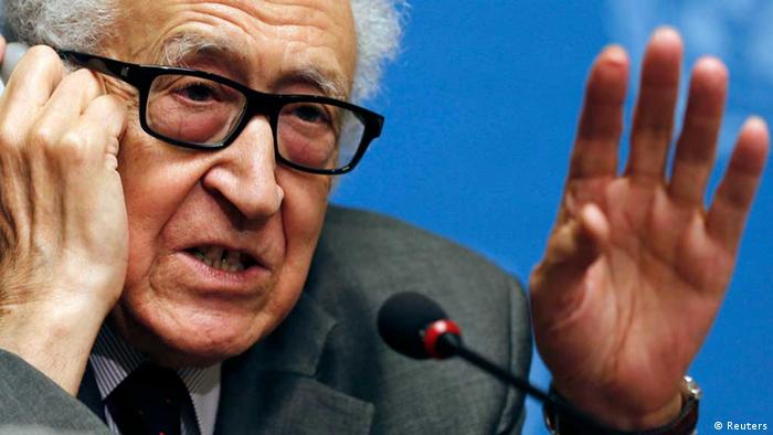 Lakhdar Brahimi at the Syrian conference. Photo: Reuters