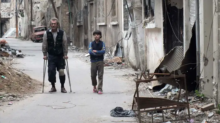 Krieg in Syrien Homs 25.01.2014