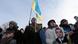 Demonstration mit ukrainischer Flagge (Foto: reuters) Demonstration mit ukrainischer Flagge (Foto: reuters)