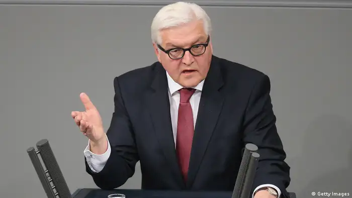 Berlin Aussenminister Steinmeier im Bundestag 29.01.2014