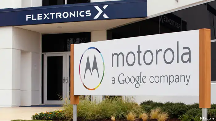 Flextronics Motorola Firmenschild Google Company