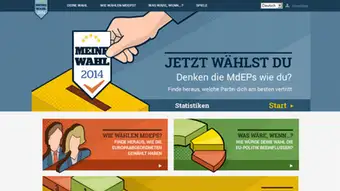 Screenshot http://www.myvote2014.eu/de/Startseite/Index Europawahl 2014