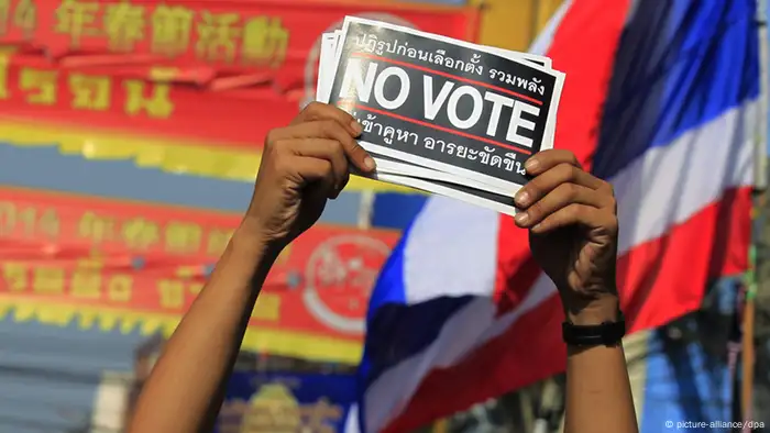 Thailand Bangkok Proteste Wahl Anti Regierung 1.2.14