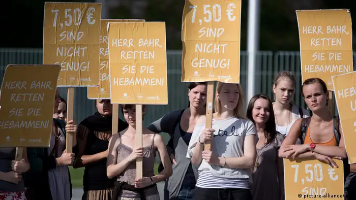 Berlin - Proteste von Hebammen