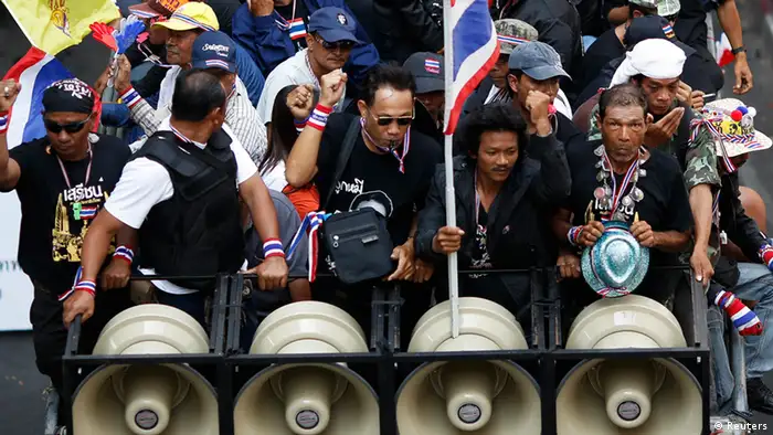 Thailand Protest Demonstranten Anti Regierung Wahl 3.2.14
