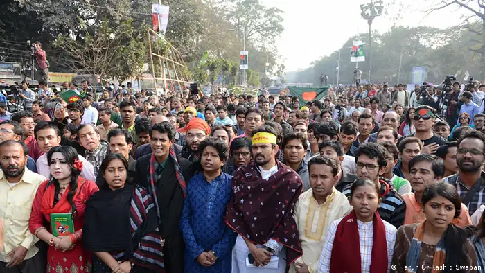 Bangladesch die Bewegung in Dhaka