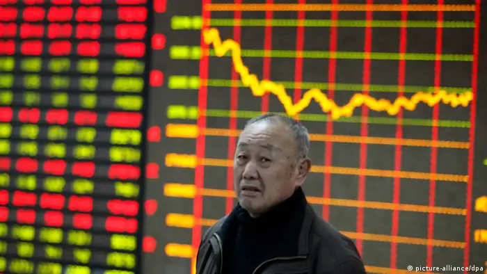 Wirtschaft Fallende Kurse in China Januar 2014