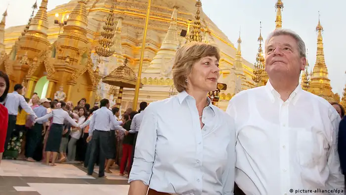 Bundespräsident Joachim Gauck zu Besuch in Birma Daniela Schadt