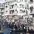 Evacuation of civilians out of ruined city of Homs
