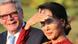 German President Joachim Gauck with Burmese opposition leader Aung San Su Kyi German President Joachim Gauck with Burmese opposition leader Aung San Su Kyi