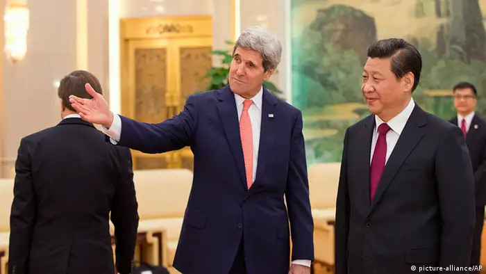 China USA Außenminister John Kerry bei Xi Jinping in Peking