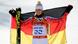 Maria Höfl-Riesch mit der deutschen Fahne in Sotschi auf der Piste (Foto: Clive Rose/Getty Images) Maria Höfl-Riesch mit der deutschen Fahne in Sotschi auf der Piste (Foto: Clive Rose/Getty Images)
