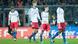 Dejected and cofidence-shattered Hamburg players after Braunschweig defeat. Dejected and cofidence-shattered Hamburg players after Braunschweig defeat.