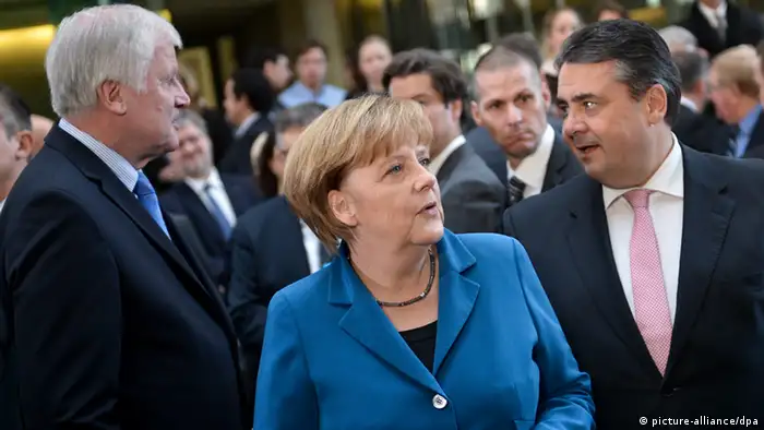 Merkel und Seehofer und Gabriel Archiv 2013