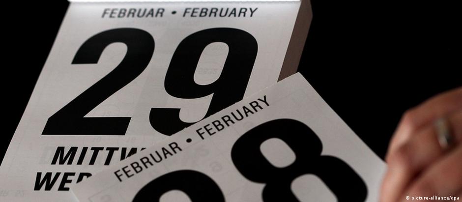O dia 29 de fevereiro aparece no calendário gregoriano a cada quatro anos, com algumas exceções