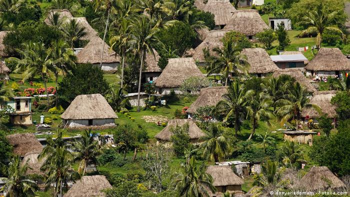Деревня на островах Фиджи