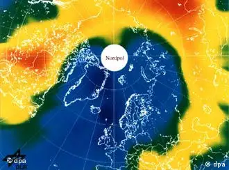 北极上空测出臭氧层空洞