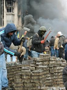 Ukraine Demonstranten Protestlager auf dem Maidan in Kiew
