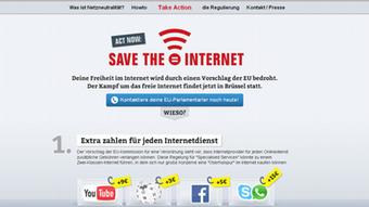Screenshot Save The Internet