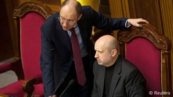 Ukraine Parlament Turchinov und Yatsenyuk 23.02.2014 2013