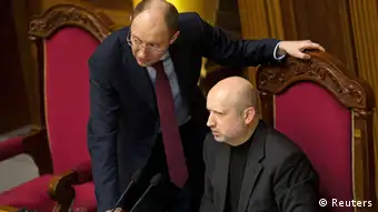 Ukraine Parlament Turchinov und Yatsenyuk 23.02.2014 2013