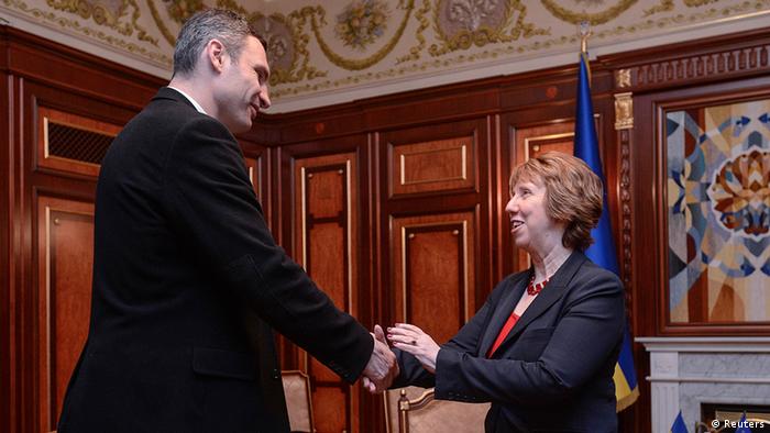 Ukraine EU Catherine Ashton in Kiew bei Vitali Klitschko