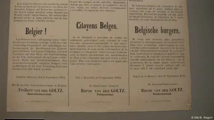 Bildergalerie Ausstellung Erster Weltkrieg Belgien