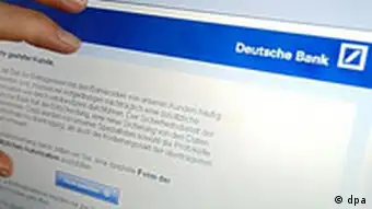 Phishing beim Online-Banking, Deutsche Bank Seite