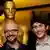 Max Lang und Jan Lachauer beim Oscar-Posing (Foto: Chris Pizzello/Invision/AP)