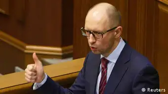 Ukraine Parlament Übergangsregierung Arseni Jazenjuk