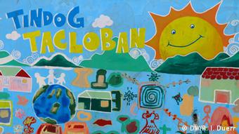 A mural painting near the City Hall of Tacloban reading Rise Tacloban (Tacloban, Leyte)