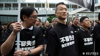 Hong Kong Demonstration für Pressefreiheit