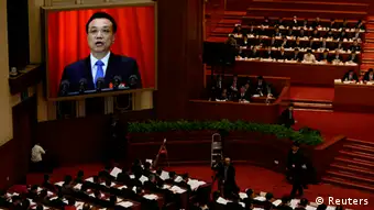 China Nationaler Volkskongress in Peking Ministerpräsident Li Keqiang