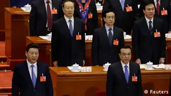 China Nationaler Volkskongress in Peking Präsident Xi Jinping und Führung