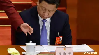 China Nationaler Volkskongress in Peking Präsident Xi Jinping