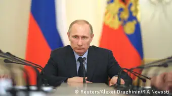 Ukraine Krise Putin Kabinettssitzung 05.03.2014
