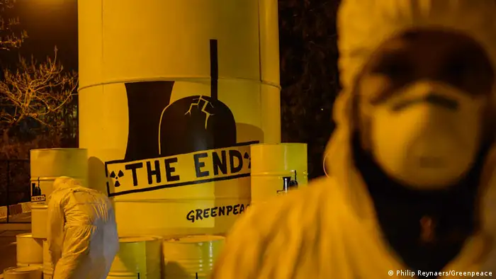 Greenpeace Brüssel Atomkraftwerk